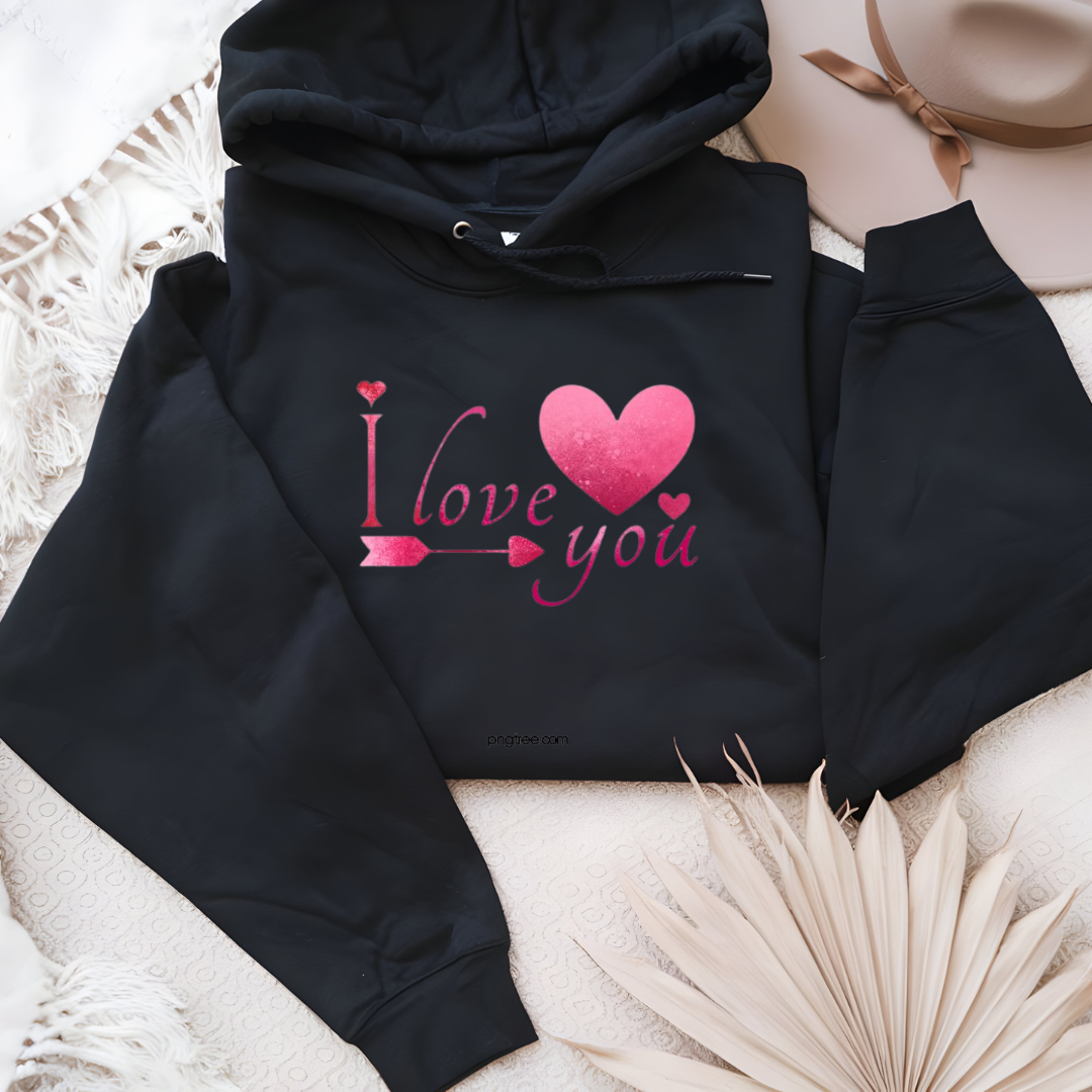 "I Love You" Cozy Hoodie