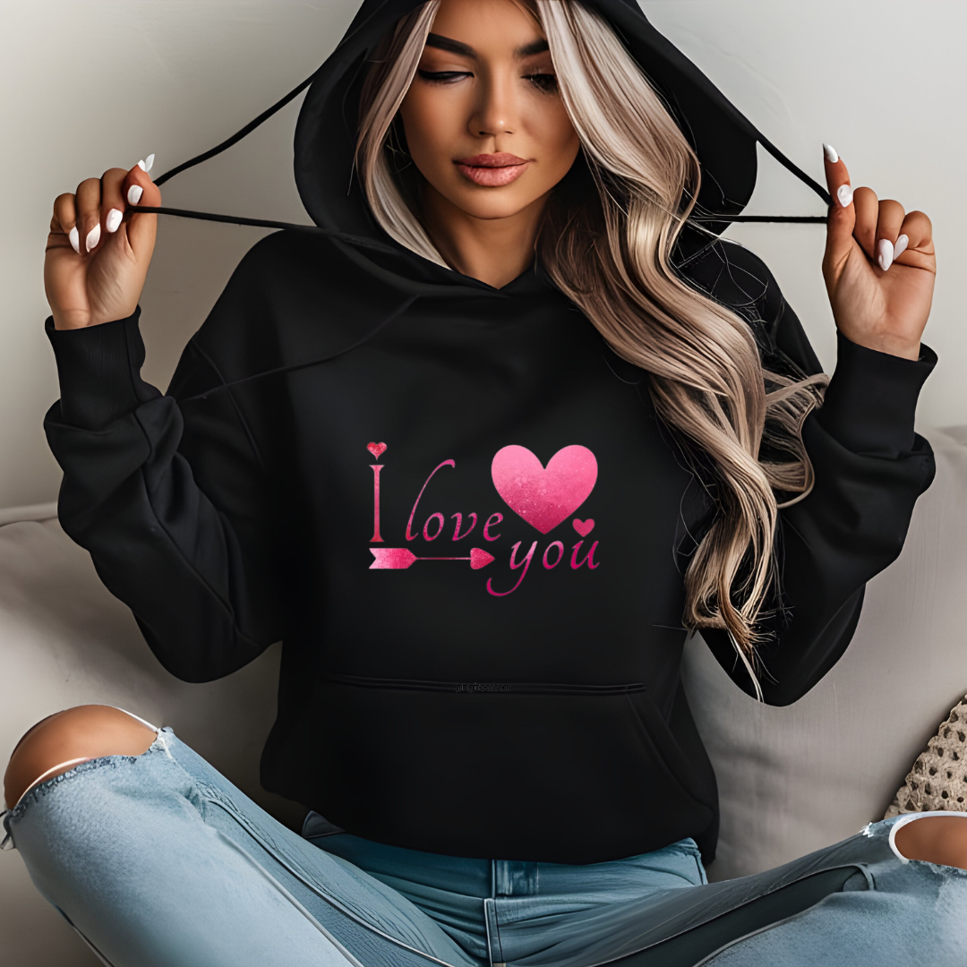 "I Love You" Cozy Hoodie